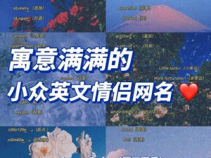 欧美私人情侣网名大全英文——甜蜜浪漫，只属于你们的独特网名