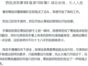 白洁房东第 85 章第 100 章：精彩剧情，引人入胜