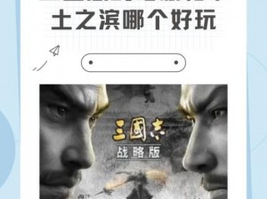 三国志战略版与率土之滨：策略游戏玩法深度对比，究竟哪个更好玩？