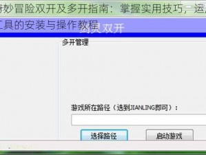 弹弹奇妙冒险双开及多开指南：掌握实用技巧，运用双开助手工具的安装与操作教程