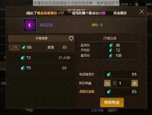 DNF黑色魔物庭院层级揭秘与开放时间详解：探索庭院的深邃奥秘