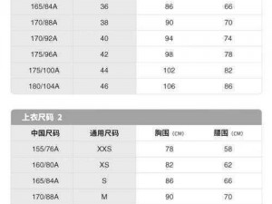 权威发布：超全的国产尺码和欧洲尺码表，轻松搞定选码难题