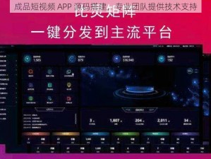 成品短视频 APP 源码搭建，专业团队提供技术支持