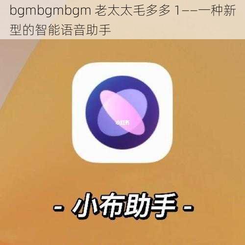 bgmbgmbgm 老太太毛多多 1——一种新型的智能语音助手