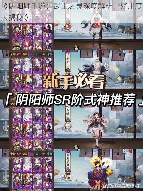 《阴阳师手游：武士之灵深度解析，好用度大揭秘》