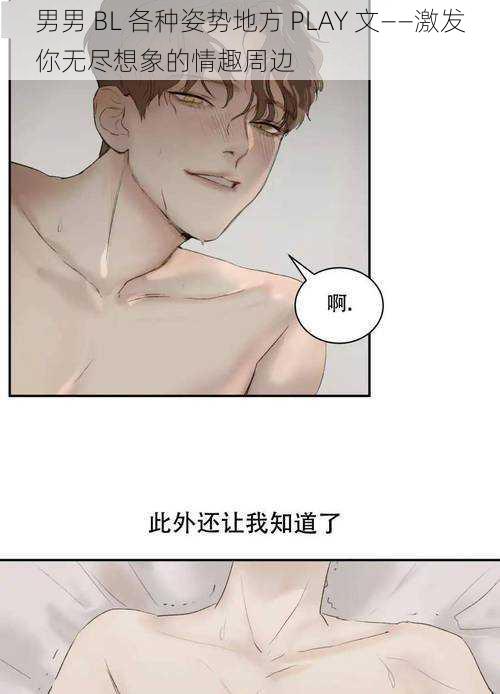 男男 BL 各种姿势地方 PLAY 文——激发你无尽想象的情趣周边