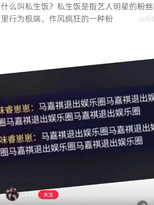 什么叫私生饭？私生饭是指艺人明星的粉丝里行为极端、作风疯狂的一种粉