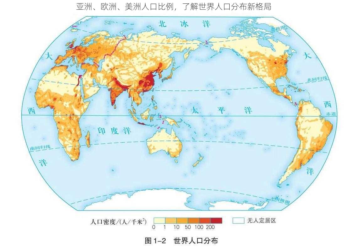 亚洲、欧洲、美洲人口比例，了解世界人口分布新格局