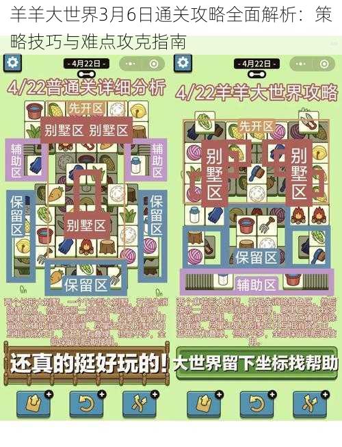 羊羊大世界3月6日通关攻略全面解析：策略技巧与难点攻克指南