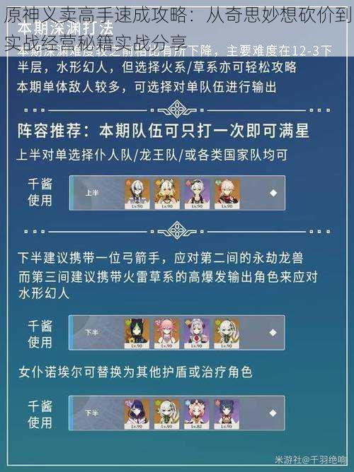 原神义卖高手速成攻略：从奇思妙想砍价到实战经营秘籍实战分享