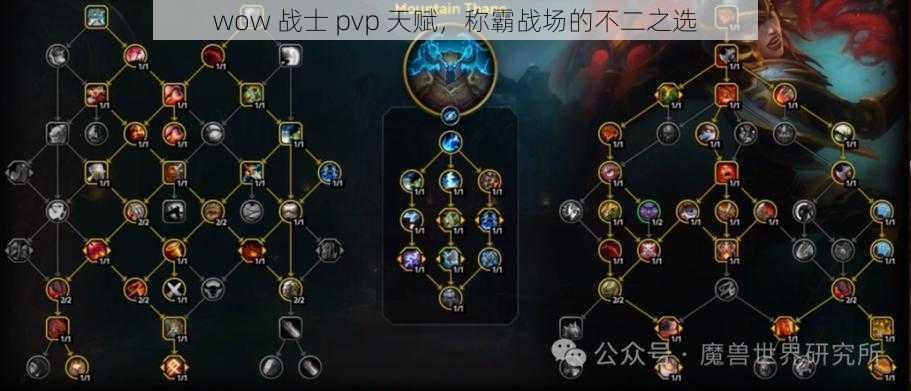 wow 战士 pvp 天赋，称霸战场的不二之选