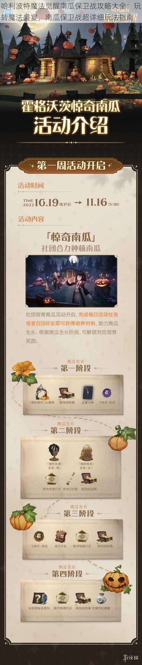 哈利波特魔法觉醒南瓜保卫战攻略大全：玩转魔法盛宴，南瓜保卫战超详细玩法指南