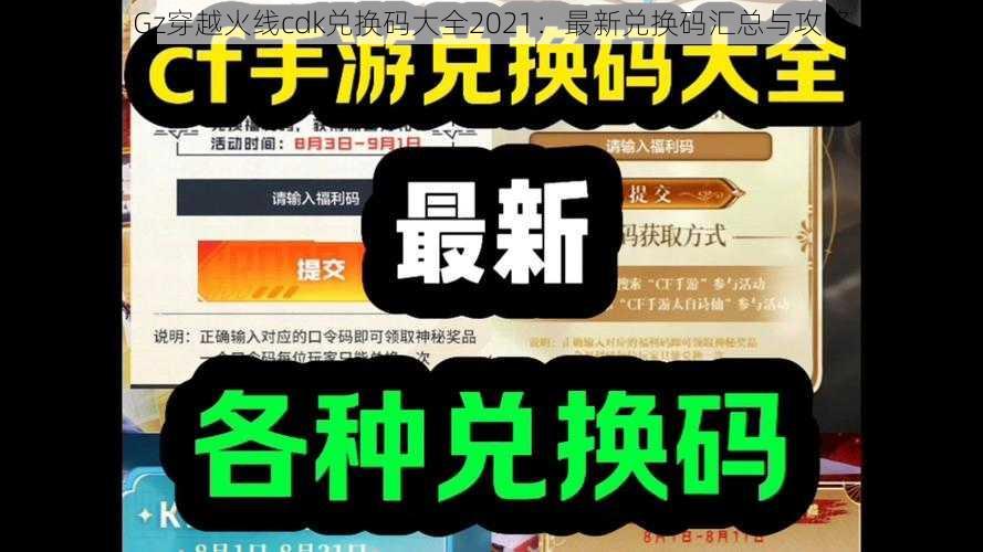 Gz穿越火线cdk兑换码大全2021：最新兑换码汇总与攻略