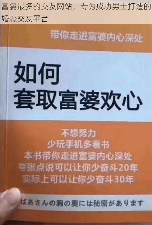 富婆最多的交友网站，专为成功男士打造的婚恋交友平台