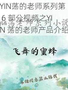 YIN荡的老师系列第 6 部分视频之YIN 荡的老师产品介绍