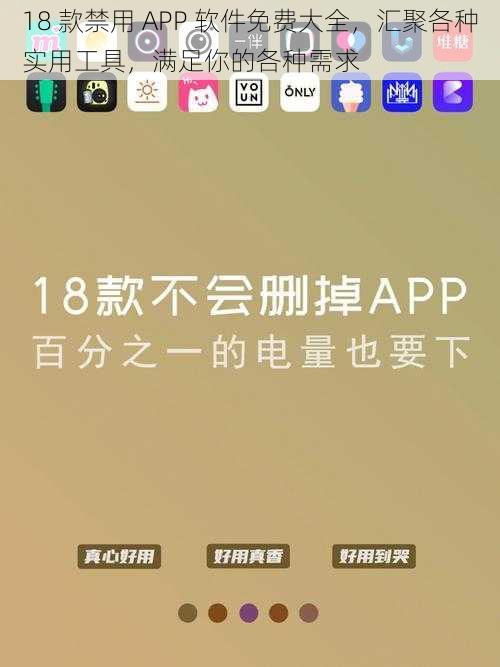 18 款禁用 APP 软件免费大全，汇聚各种实用工具，满足你的各种需求