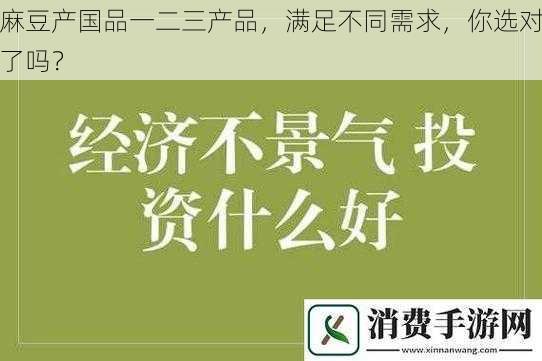 麻豆产国品一二三产品，满足不同需求，你选对了吗？