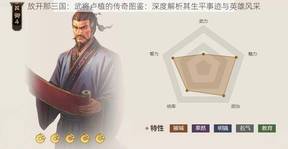 放开那三国：武将卢植的传奇图鉴：深度解析其生平事迹与英雄风采