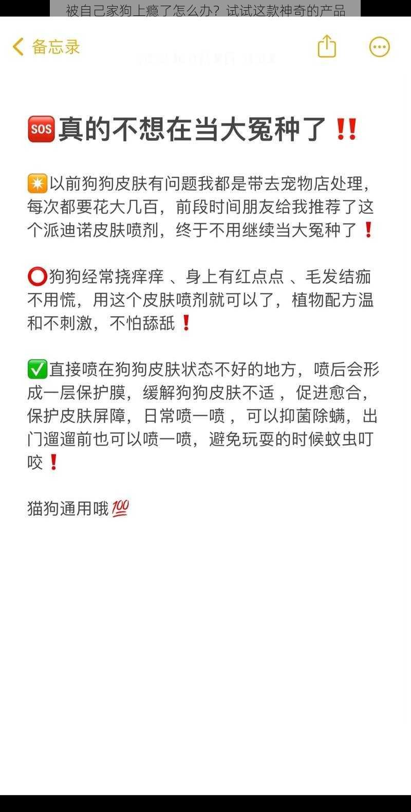 被自己家狗上瘾了怎么办？试试这款神奇的产品