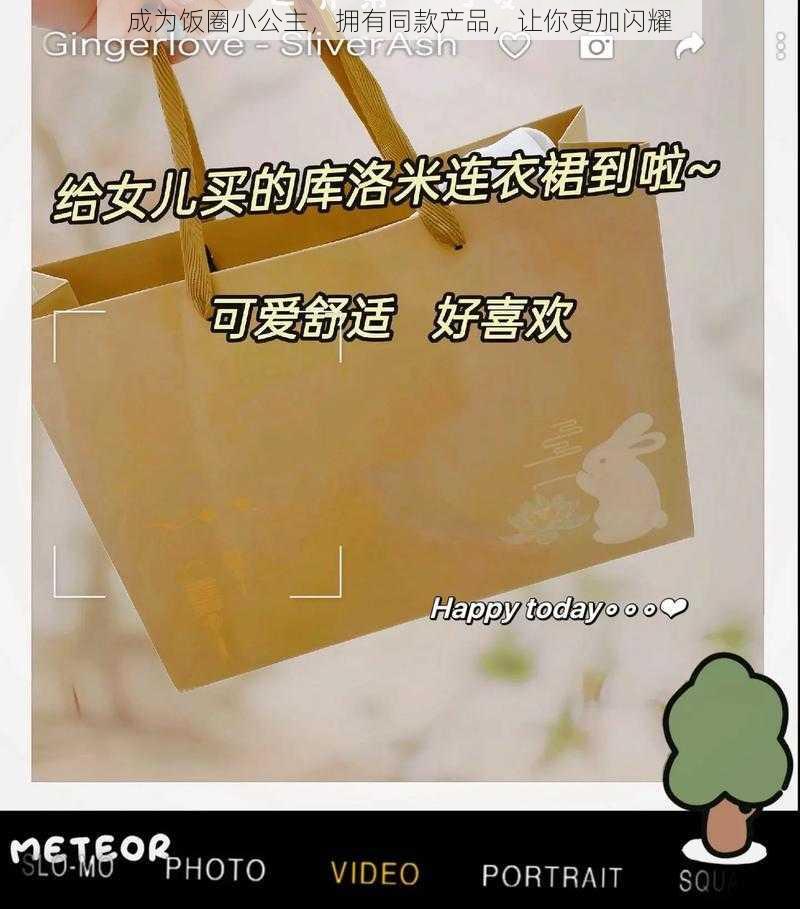 成为饭圈小公主，拥有同款产品，让你更加闪耀