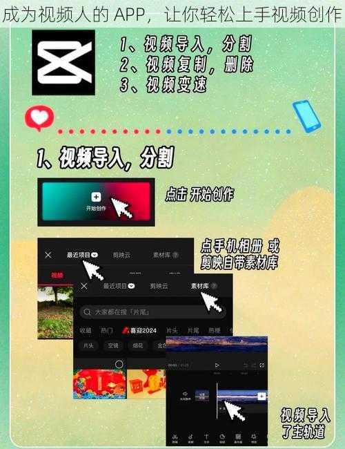 成为视频人的 APP，让你轻松上手视频创作