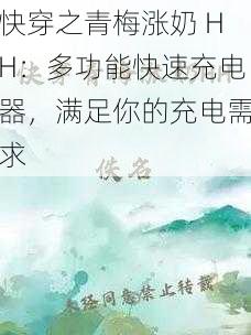 快穿之青梅涨奶 HH：多功能快速充电器，满足你的充电需求