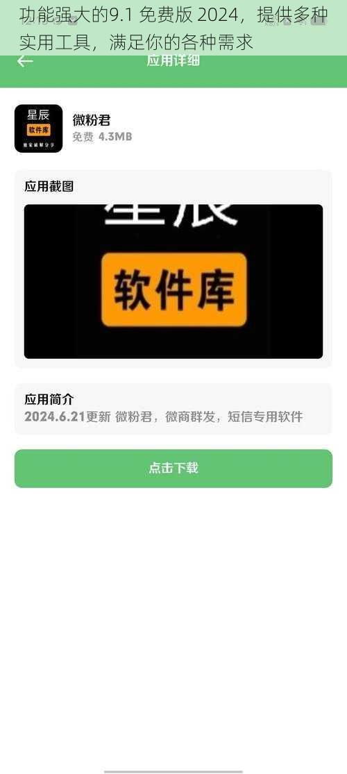 功能强大的9.1 免费版 2024，提供多种实用工具，满足你的各种需求