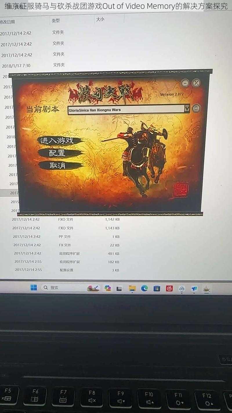 维京征服骑马与砍杀战团游戏Out of Video Memory的解决方案探究