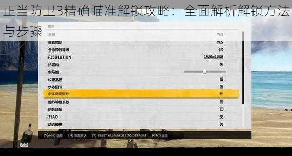 正当防卫3精确瞄准解锁攻略：全面解析解锁方法与步骤