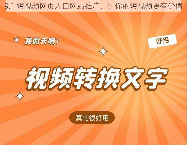 9.1 短视频网页入口网站推广，让你的短视频更有价值