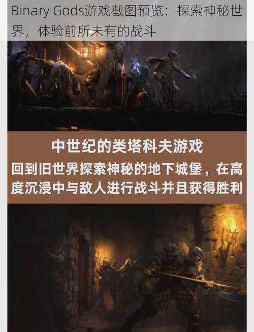 Binary Gods游戏截图预览：探索神秘世界，体验前所未有的战斗