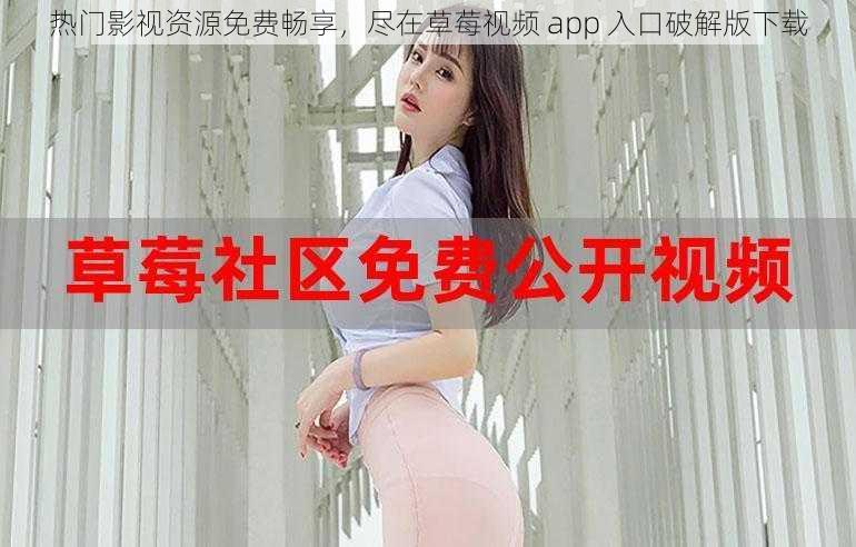 热门影视资源免费畅享，尽在草莓视频 app 入口破解版下载