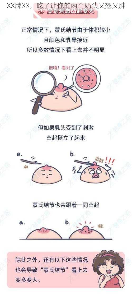 XX牌XX，吃了让你的两个奶头又翘又肿