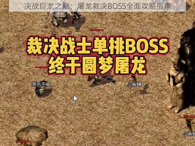 决战巨龙之巅：屠龙裁决BOSS全面攻略指南