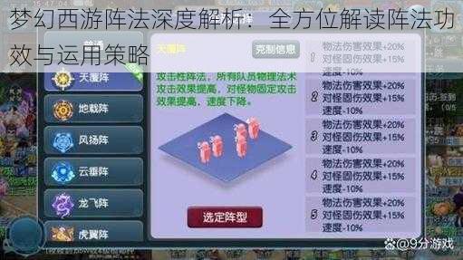 梦幻西游阵法深度解析：全方位解读阵法功效与运用策略