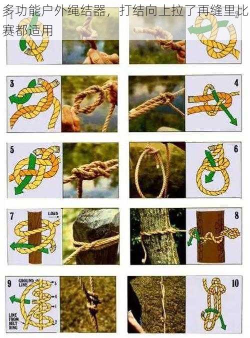 多功能户外绳结器，打结向上拉了再缝里比赛都适用