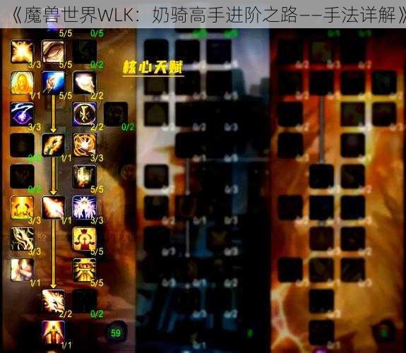 《魔兽世界WLK：奶骑高手进阶之路——手法详解》