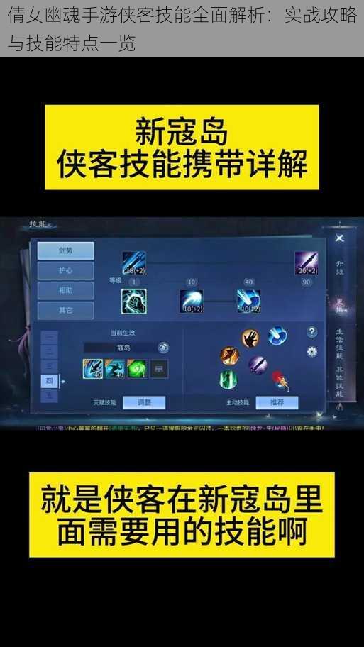 倩女幽魂手游侠客技能全面解析：实战攻略与技能特点一览