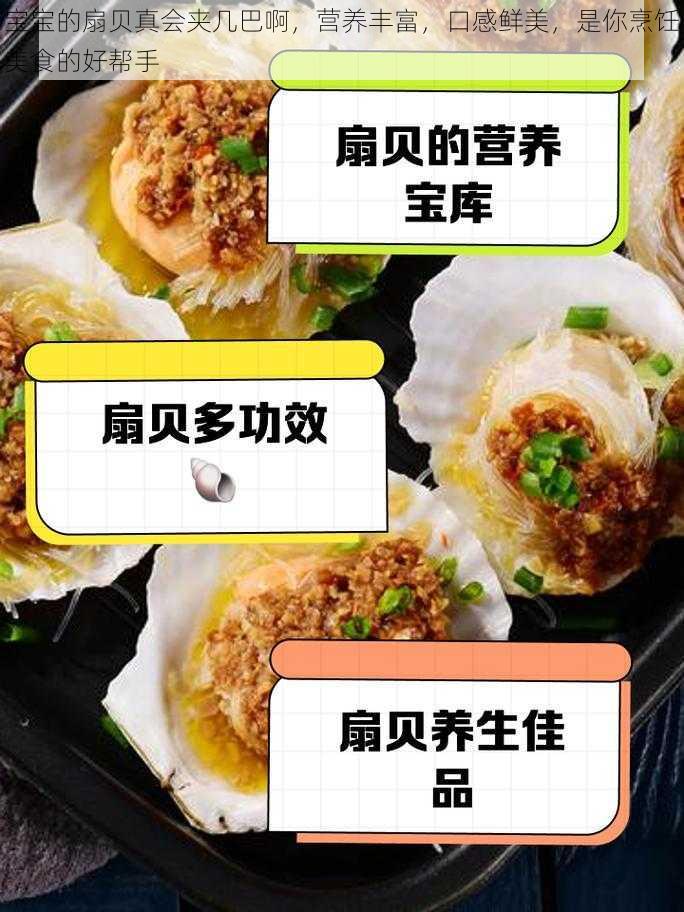 宝宝的扇贝真会夹几巴啊，营养丰富，口感鲜美，是你烹饪美食的好帮手