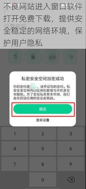 不良网站进入窗口软件打开免费下载，提供安全稳定的网络环境，保护用户隐私