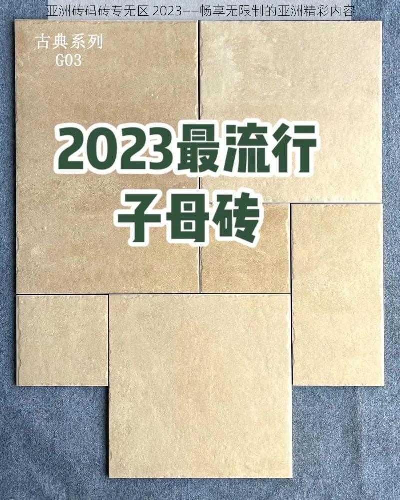 亚洲砖码砖专无区 2023——畅享无限制的亚洲精彩内容