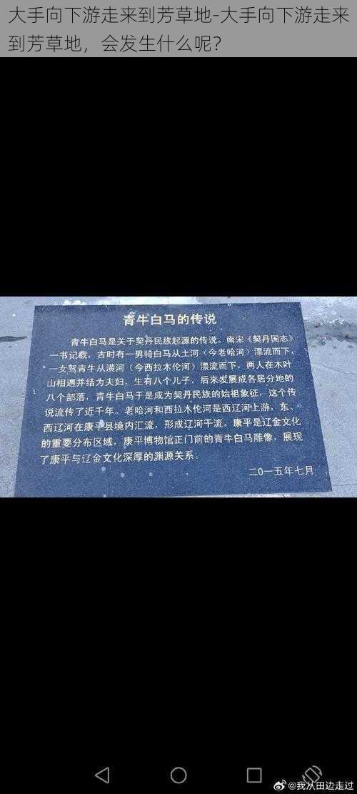 大手向下游走来到芳草地-大手向下游走来到芳草地，会发生什么呢？