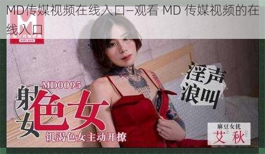 MD传媒视频在线入口—观看 MD 传媒视频的在线入口