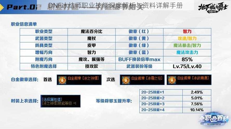 DNF冰结师职业技能深度解析与资料详解手册