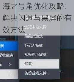 海之号角优化攻略：解决闪退与黑屏的有效方法