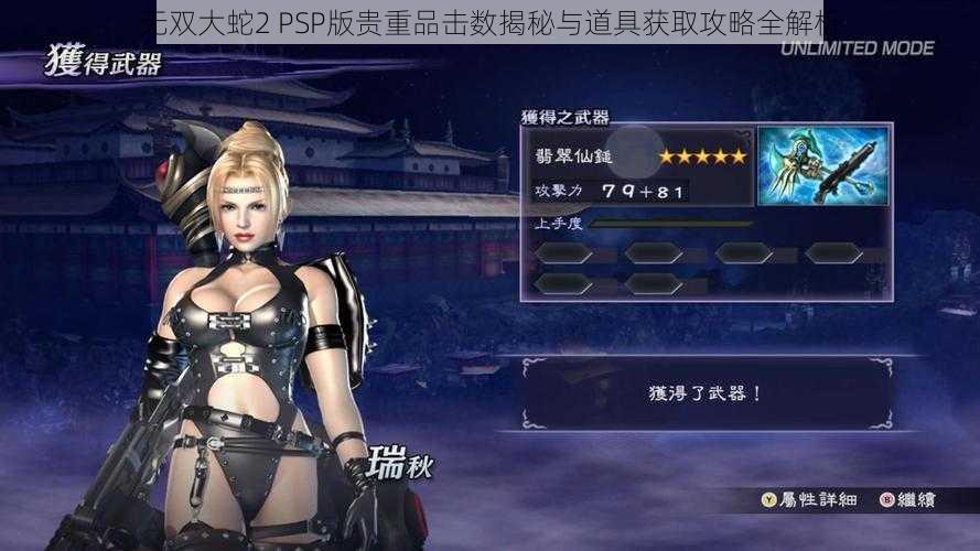 无双大蛇2 PSP版贵重品击数揭秘与道具获取攻略全解析