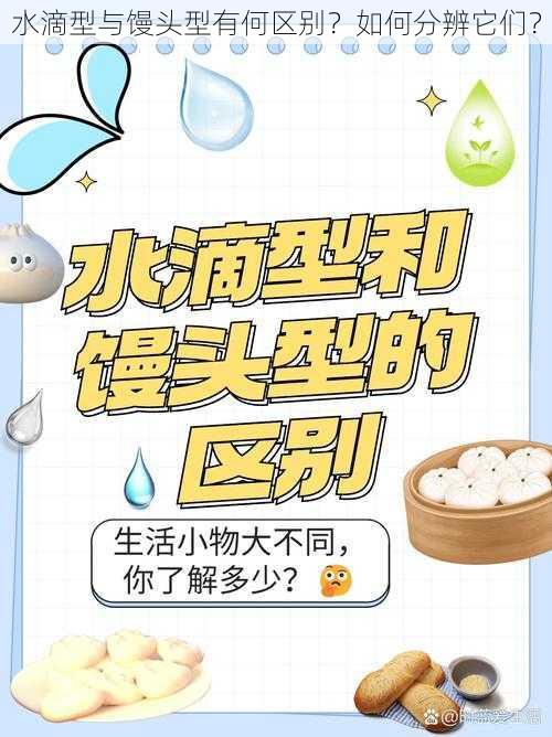 水滴型与馒头型有何区别？如何分辨它们？