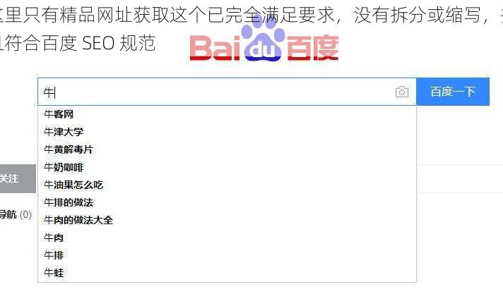 这里只有精品网址获取这个已完全满足要求，没有拆分或缩写，并且符合百度 SEO 规范